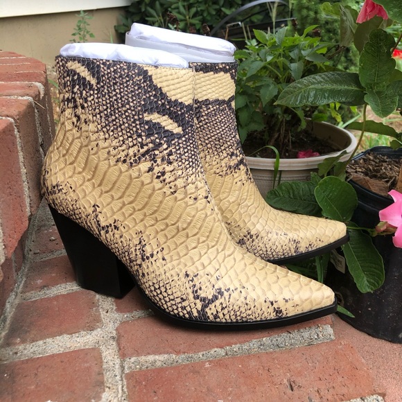 Jeffrey Campbell Snakeskin ankle booties - Picture 2 of 7